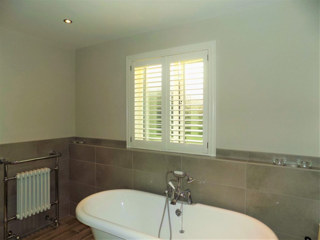 Light Bathroom Shutters